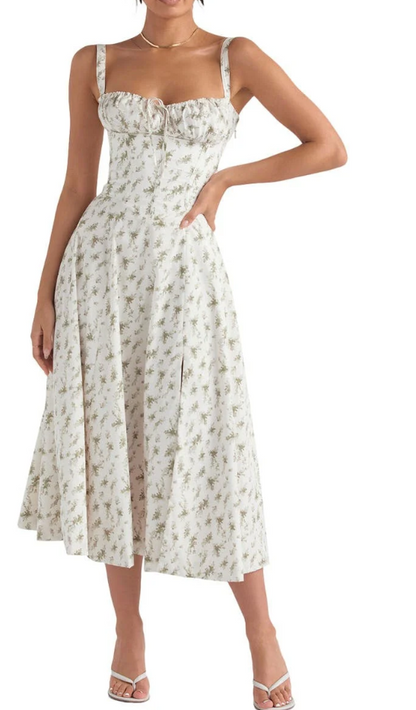 Anna Floral Midi Dress