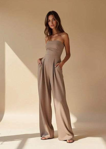 Elegant Miss's Bustier Jumpsuit