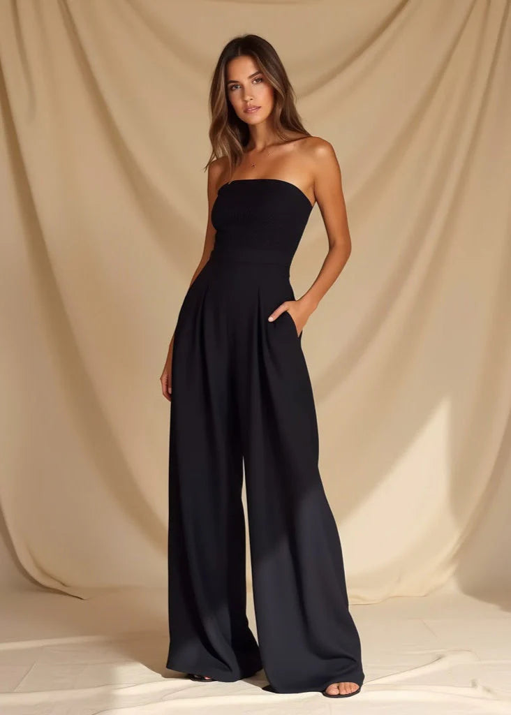Elegant Miss's Bustier Jumpsuit