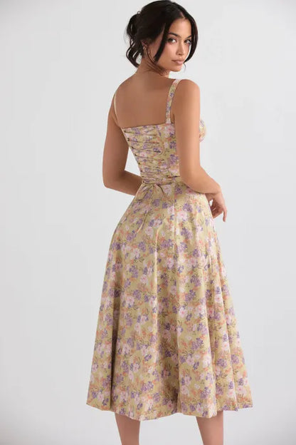 Anna Floral Midi Dress
