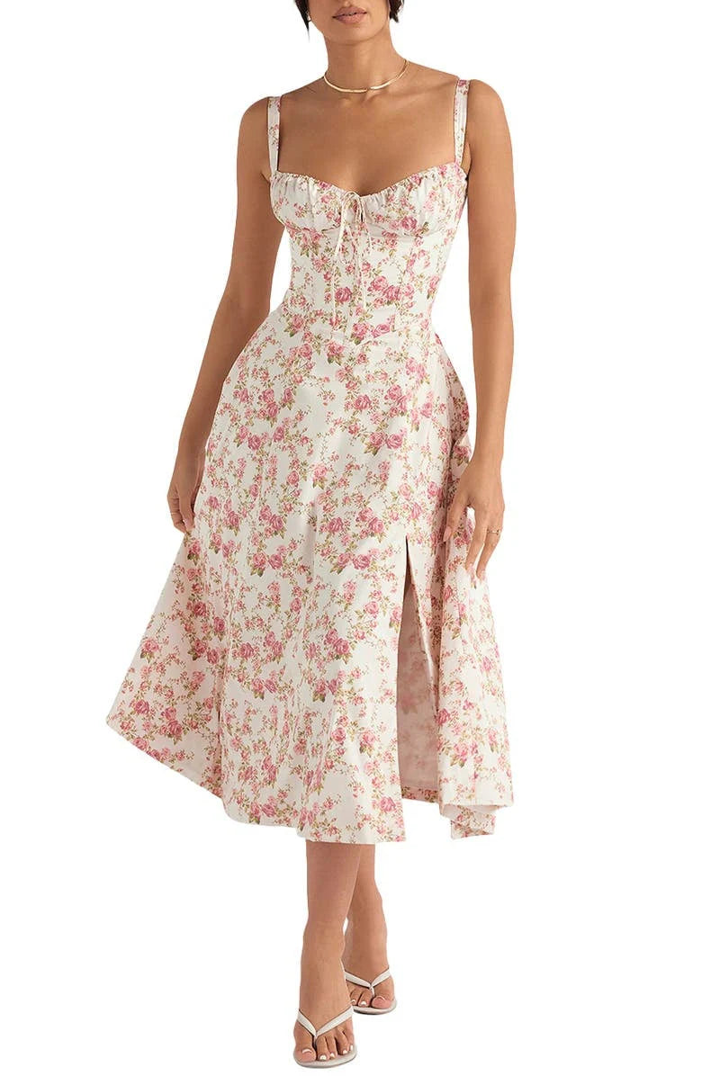 Anna Floral Midi Dress